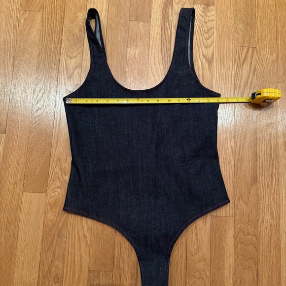 ALAIA - Denim Tank Top Bodysuit - Picture 11 of 12
